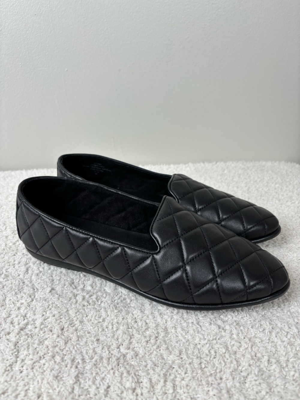 Aerosoles Shoes Womens 10.5M‎ Black Betunia Almond Closed Toe Leather Loafers